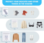 Mesh Laundry Wash Bags — 4 Large, 16 x 20 in