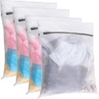 Mesh Laundry Wash Bags — 4 Large, 16 x 20 in