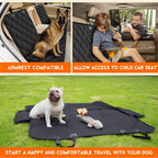 Premium Dog Car Seat Cover - Back Seat Protector for Pets