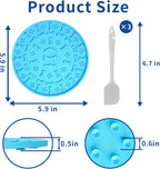 3-Pack Suction-Cup Lick Mats for Dogs and Cats