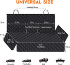 Premium Dog Car Seat Cover - Back Seat Protector for Pets