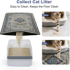 Large Double-Layer Cat Litter Mat — 26.8 × 46.5 in
