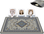 Large Double-Layer Cat Litter Mat — 26.8 × 46.5 in