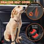 Premium Dog Car Seat Cover - Back Seat Protector for Pets