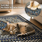 Large Double-Layer Cat Litter Mat — 26.8 × 46.5 in