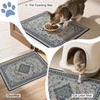 Large Double-Layer Cat Litter Mat — 26.8 × 46.5 in