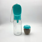 Portable Dog Water Bottle with Food Container – 350 ml