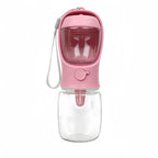Portable Dog Water Bottle with Food Container – 350 ml