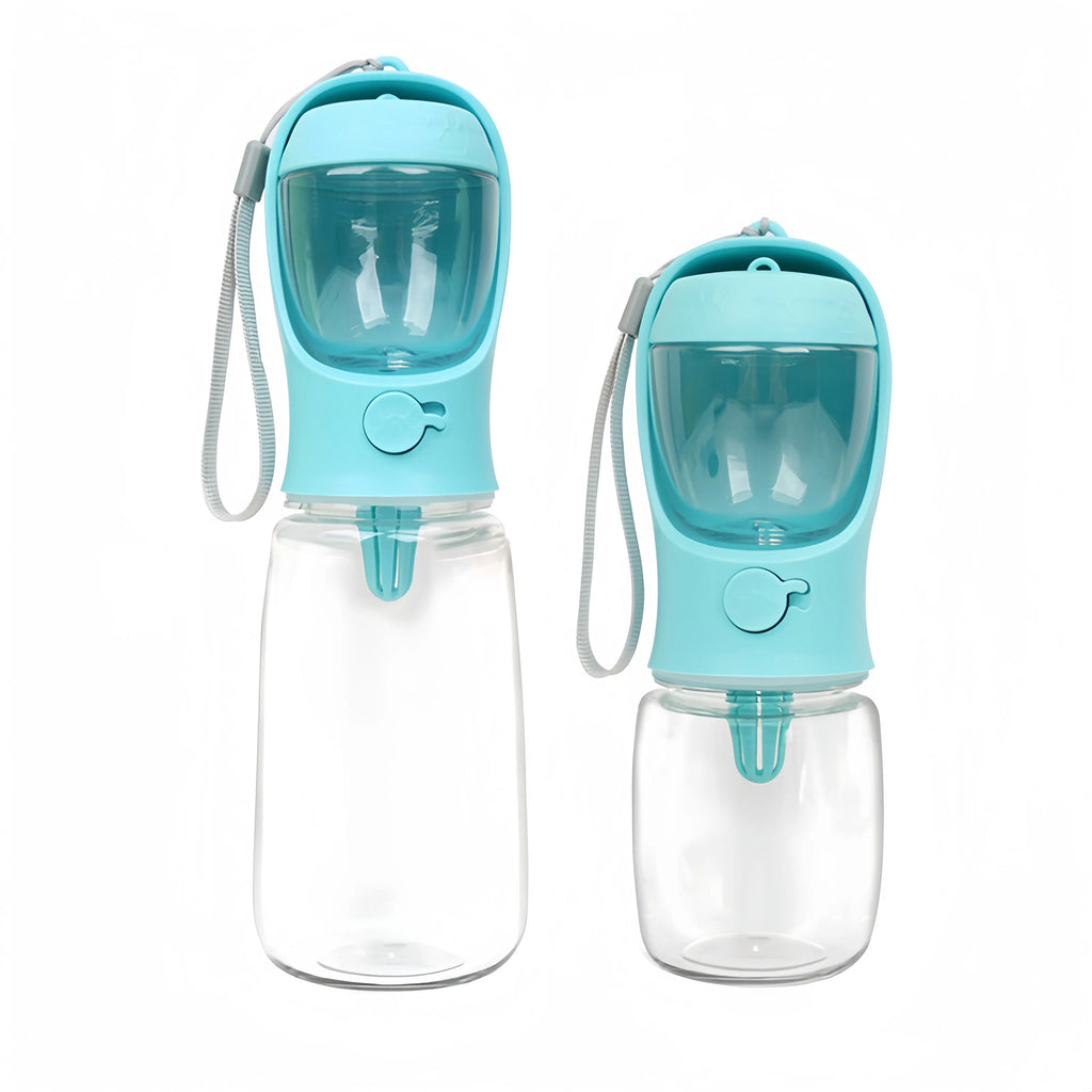 Portable Dog Water Bottle with Food Container – 350 ml